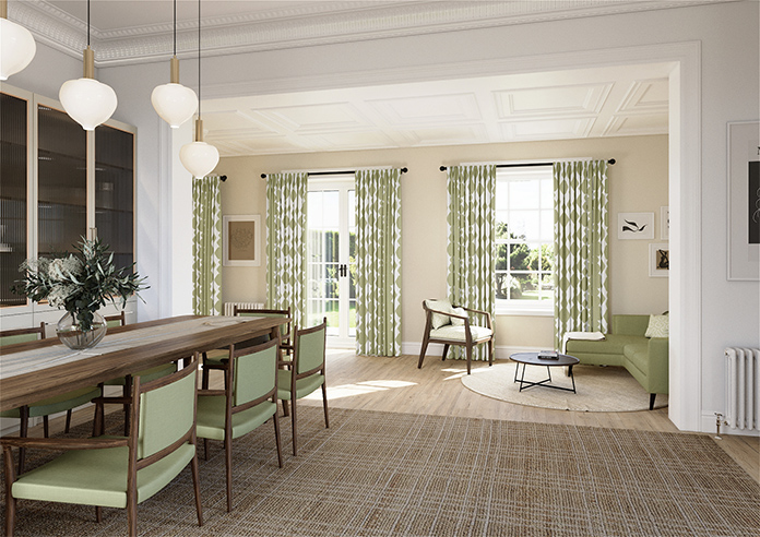Construct, Grass Green - Made to Measure Curtains - Image 7